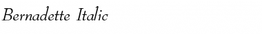 Download Bernadette Italic Font Title Preview