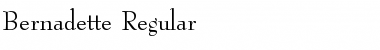 Download Bernadette Regular Font Title Preview