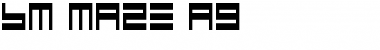 Download BM maze A9 Font Title Preview