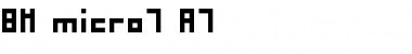 Download BM micro7 A7 Font Title Preview