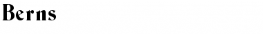 Download Berns Regular Font Title Preview