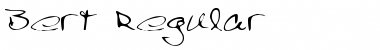 Download Bert Regular Font Title Preview
