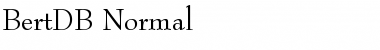 Download BertDB Normal Font Title Preview