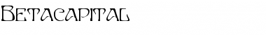 Download Betacapital Regular Font Title Preview