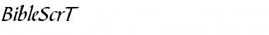 Download BibleScrT Regular Font Title Preview