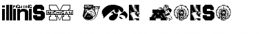 Download Big Ten Mania Regular Font Title Preview