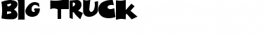 Download Big Truck Regular Font Title Preview