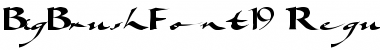 Download BigBrushFont19 Regular Font Title Preview