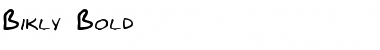 Download Bikly Bold Font Title Preview
