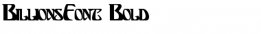 Download BillionsFont Bold Font Title Preview