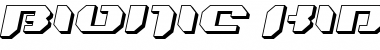 Download Bionic Kid Slanted 3d Regular Font Title Preview