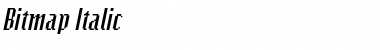 Download Bitmap Italic Font Title Preview