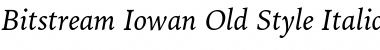 Download IowanOldSt BT Italic Font Title Preview