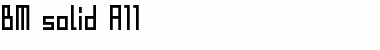Download BM solid A11 Font Title Preview