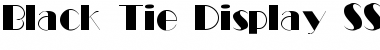 Download Black Tie Display SSi Regular Font Title Preview