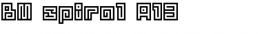 Download BM spiral A13 Font Title Preview