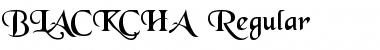 Download BLACKCHA Regular Font Title Preview