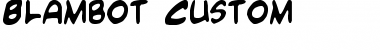 Download Blambot Custom Regular Font Title Preview