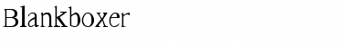 Download Blankboxer Regular Font Title Preview