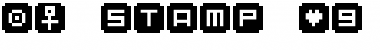 Download BM stamp A9 Font Title Preview