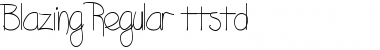 Download Blazing Regular Font Title Preview
