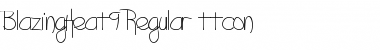 Download BlazingHeat9 Regular Font Title Preview