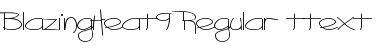 Download BlazingHeat9 Regular Font Title Preview