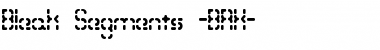 Download Bleak Segments (BRK) Regular Font Title Preview