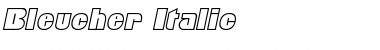 Download Bleucher Italic Font Title Preview