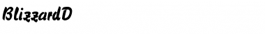 Download BlizzardD Regular Font Title Preview