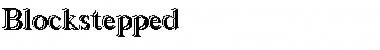 Download Blockstepped Regular Font Title Preview