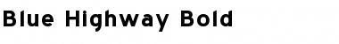 Download Blue Highway Bold Font Title Preview