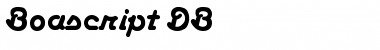 Download Boascript DB Medium Font Title Preview