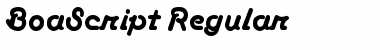 Download BoaScript Regular Font Title Preview