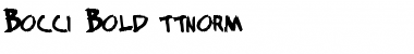 Download Bocci Bold Font Title Preview