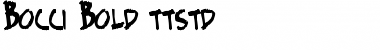 Download Bocci Bold Font Title Preview