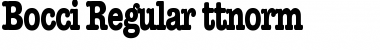 Download Bocci Regular Font Title Preview