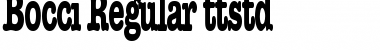 Download Bocci Regular Font Title Preview