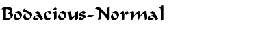 Download Bodacious-Normal Regular Font Title Preview
