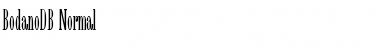 Download BodanoDB Normal Font Title Preview