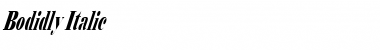 Download Bodidly Italic Font Title Preview