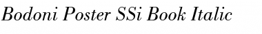 Download Bodoni Poster SSi Book Italic Font Title Preview