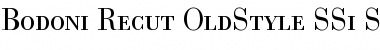 Download Bodoni Recut OldStyle SSi Small Caps Font Title Preview