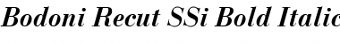 Download Bodoni Recut SSi Bold Italic Font Title Preview