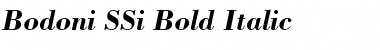 Download Bodoni SSi Bold Italic Font Title Preview