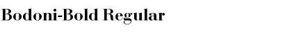 Download Bodoni-Bold Regular Font Title Preview