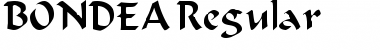 Download BONDEA Regular Font Title Preview