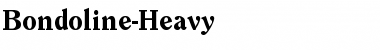 Download Bondoline-Heavy Regular Font Title Preview