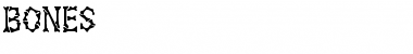Download BONES Normal Font Title Preview