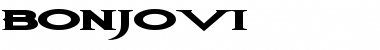 Download BonJovi Regular Font Title Preview